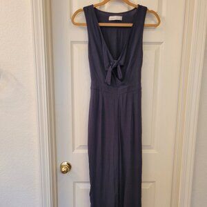 Small Abercrombie & Fitch black jumpsuit with front tie up detail